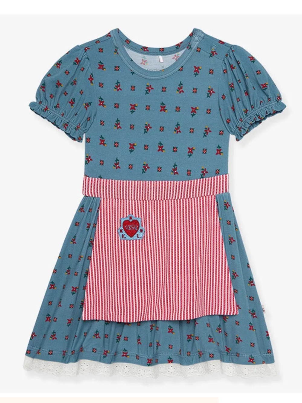 Posh Peanut Kristen Larson Twirl Bodysuit Dress 2T
